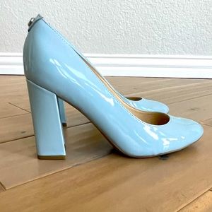 Nine West Light-blue Block-heel Pumps